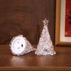 Veilleuse Arbre de Noël en Cristal Ornement de Bureau de Noël Lampe Arbre de Noël Cadeau de Noël Brille dans le Noir Décoration de Maison