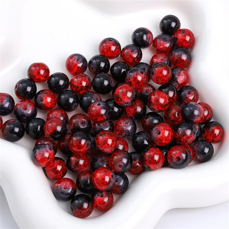 10mm Round Glass Beads: Hand-Woven Bracelet & Necklace DIY Material, Handmade Accessories
