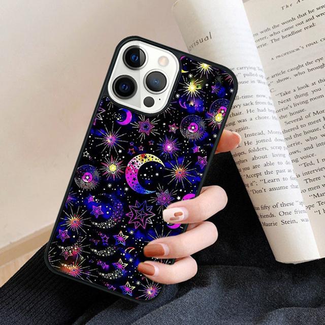 

Sun And Moon Star Phone Case Cover For iPhone 17 Air 16 15 14 plus 11 12 13 pro max coque Shell Fundas iPhone 13