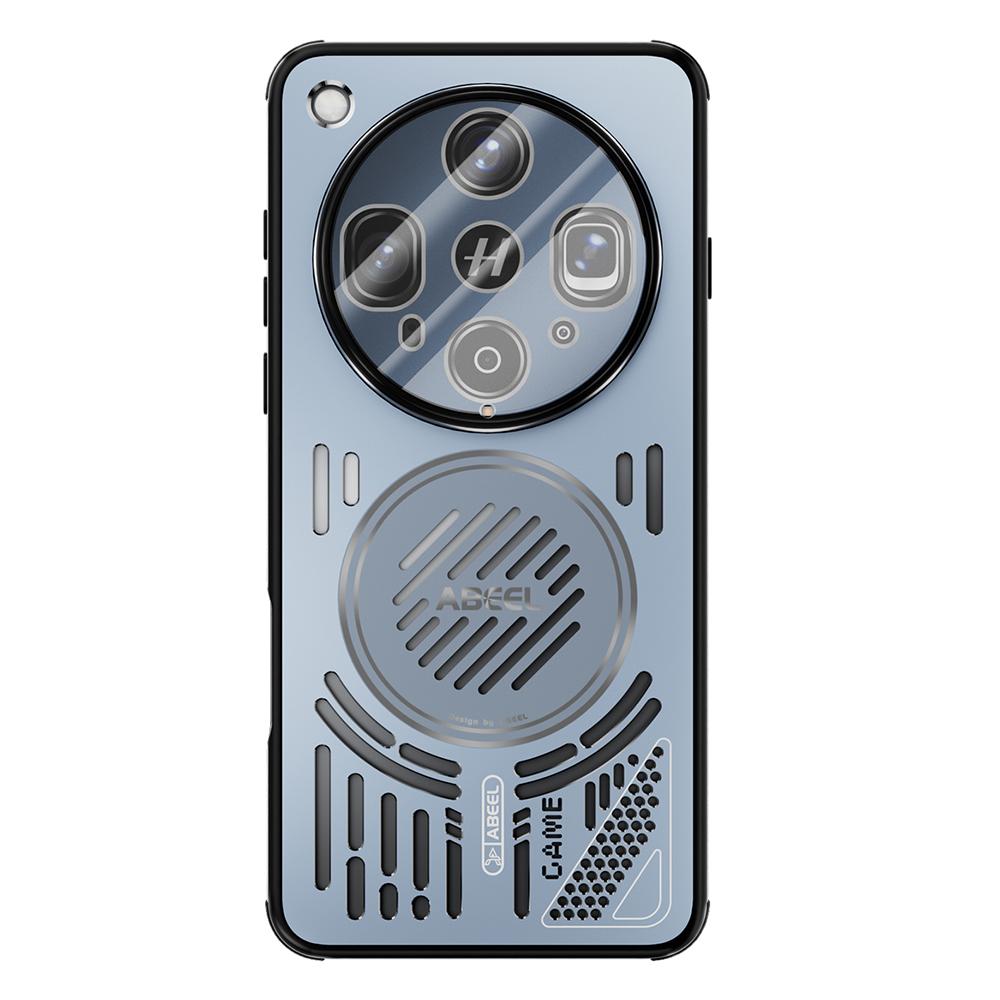 ABEEL For Oppo Find X8 Ultra 5G Magnetic Case Aluminium Alloy + PC + TPU Hollow Heat Dissipation Phone Cover