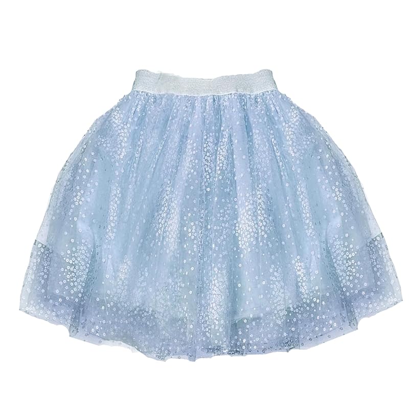 

[OWIEOW] kids girl tulle skirt children s clothing presentation stage child waist elastic tutu summer dance costume birthday school festival