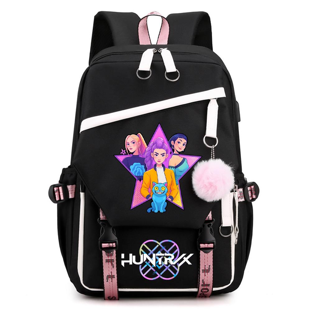 Anime K-Pop Demon Hunters Printed Large Capacity Backpack for Teenger Student Girl Boy Schoolbag Bookbag Women Waterproof Travel Bag Gift