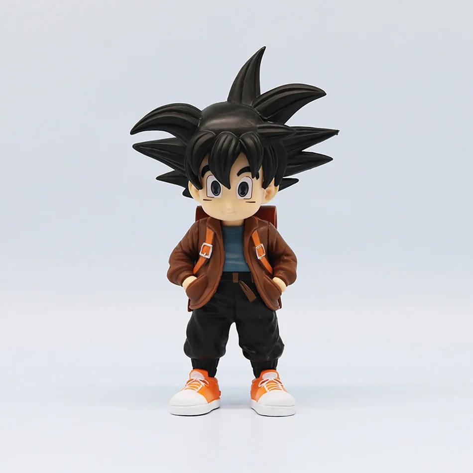 13cm Son Goku Figure Dragon Ball Super Figurine Cute Mode Figure Statue DBZ Model PVC Collectible Toys Ornament Gifts Toys
