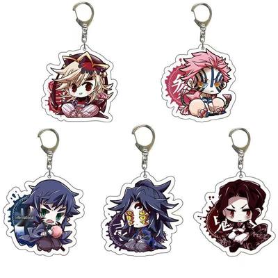 Demon Slayer Sitting Pose Acrylic Keychain Pendant