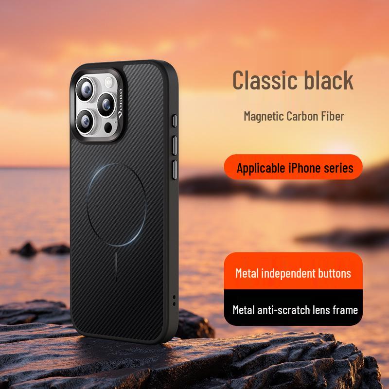 

iPhone 16 Pro Kevlar Texture & iPhone 15 Carbon Fiber Magnetic 14 Drop-Proof Protective Case iPhone 15 Pro Max