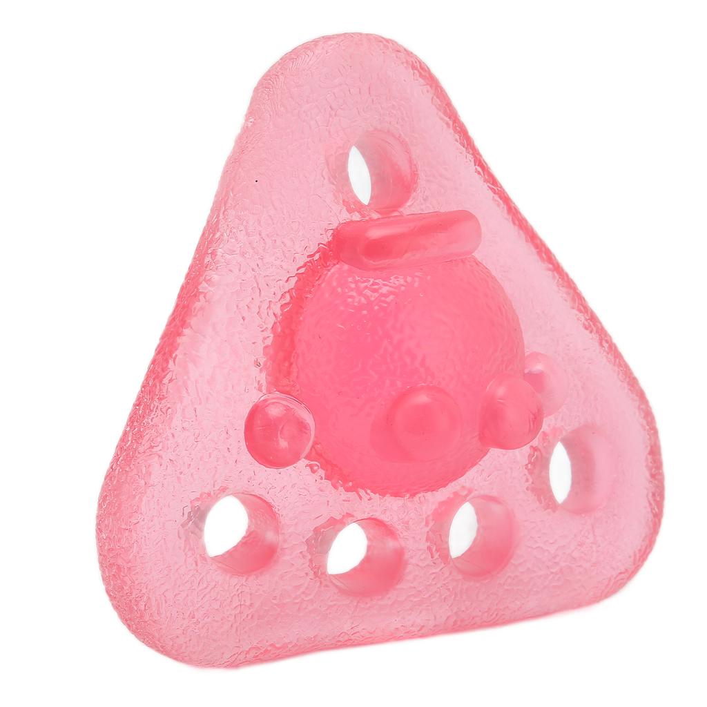 Finger Stretcher TPR Triangular Ball Grip Strength Trainer Hand Elasticity Exercise Toy Pink