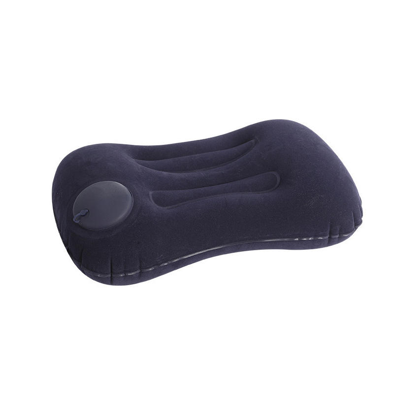 

1 шт. Надувная дорожная подушка для кемпинга, дома, офиса, подушка для сна, ультралегкая, портативная, компактная, мягкая, для путешествий на самолете, пеших походов, поездок One Size темно-синий