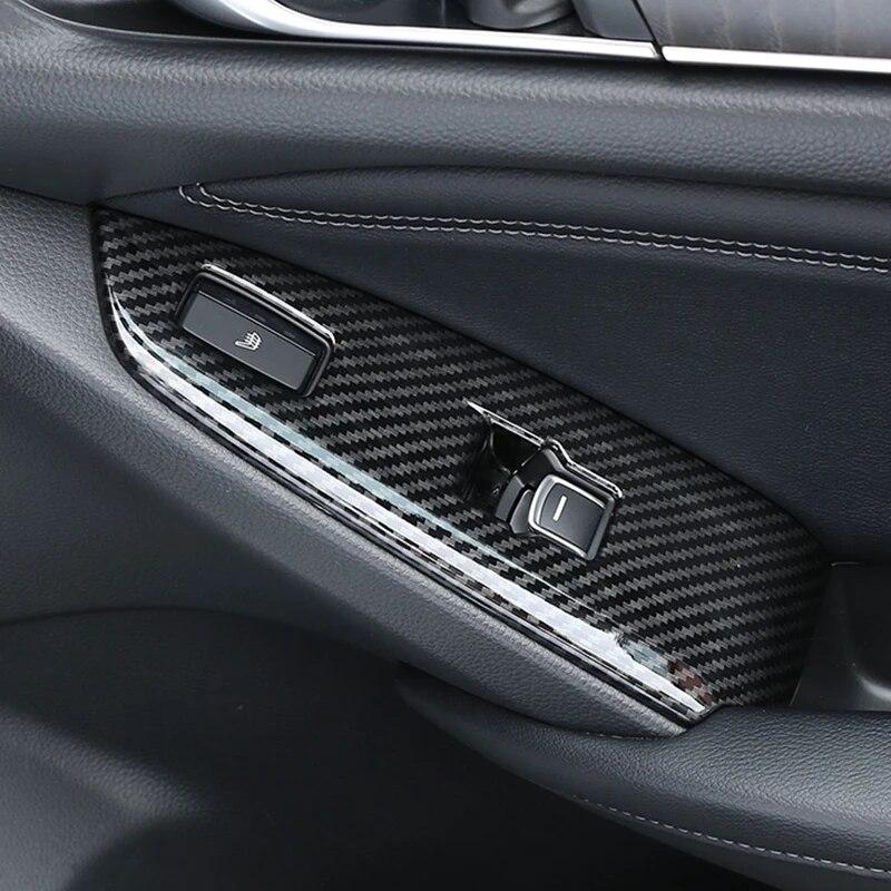 Pro Honda Accord 2018- 2022 ABS Kryt spínače skla dveří auta Kryt skleněného zvedacího panelu Tlačítko Dekorace Samolepka Příslušenství