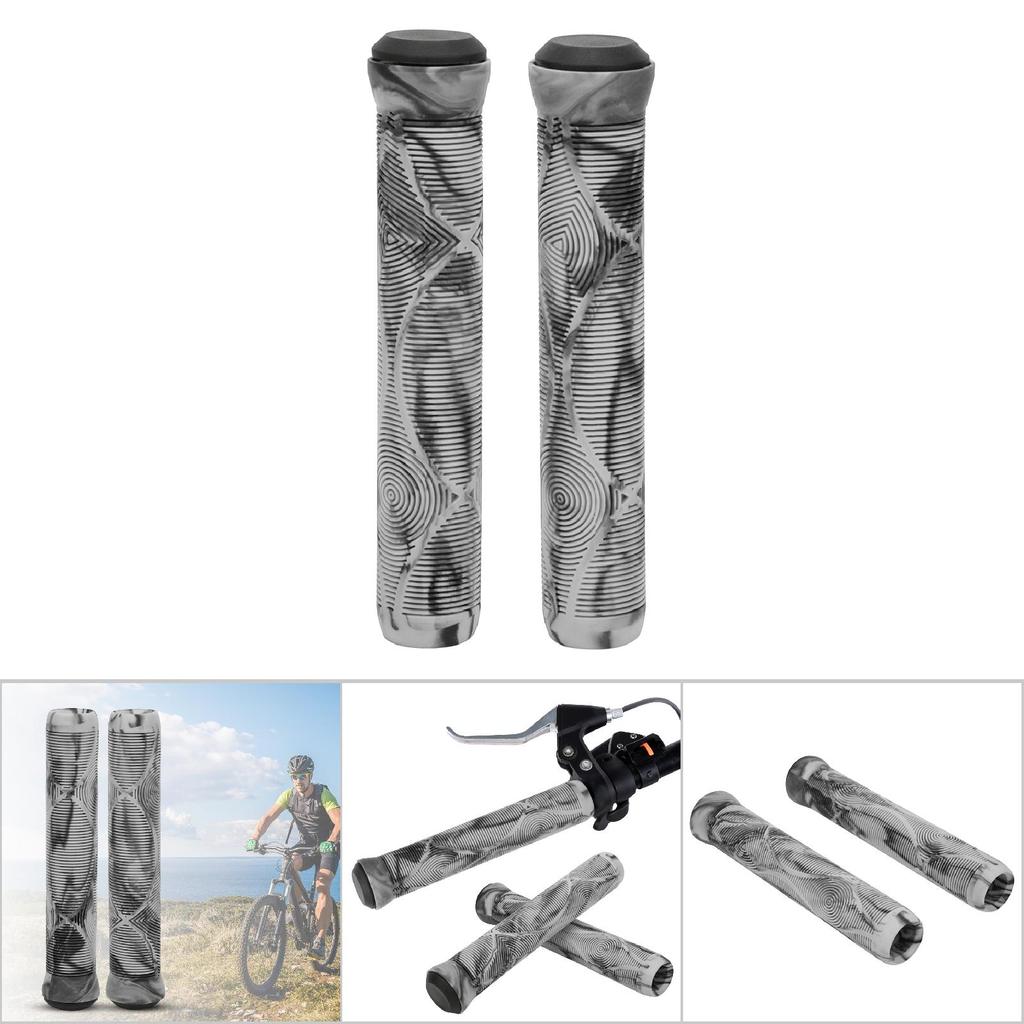 Gumowy chwyt kierownicy rowerowej Lekki Antypoślizgowy Chwyty Rowerowe na Rower Górski(Szary )