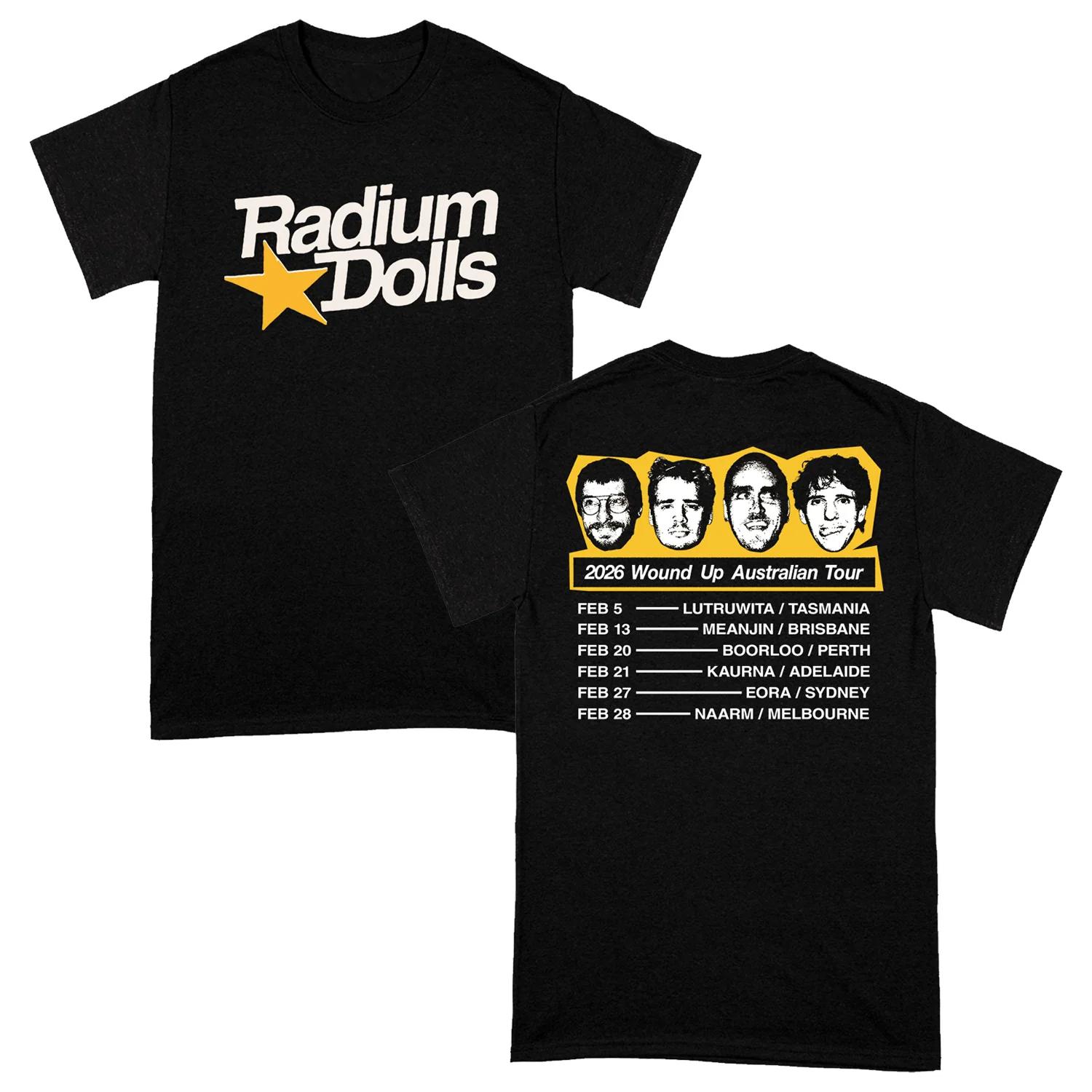 

2026 Radium Dolls Australia Graphic Unisex Womens Cotton TShirt Streetwear Vintage Fashion Unisex Summer Casual Tee Clothing M