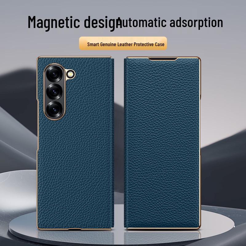 

Samsung Z-Fold6/7 Magnetic Flip Lychee Pattern Leather Protective Case Samsung Z Fold4