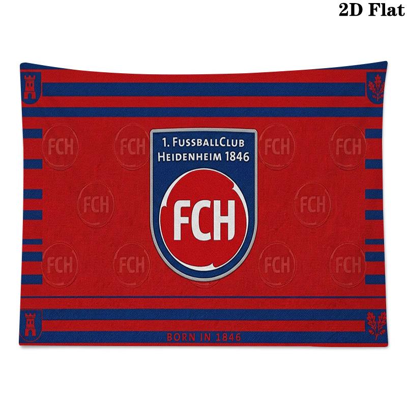 FC Heidenheim Wall Tapestry Aesthetic Wall Hanging Printed Fabric Blanket Decorative Tapestries for Bedroom Living Room Home Decor