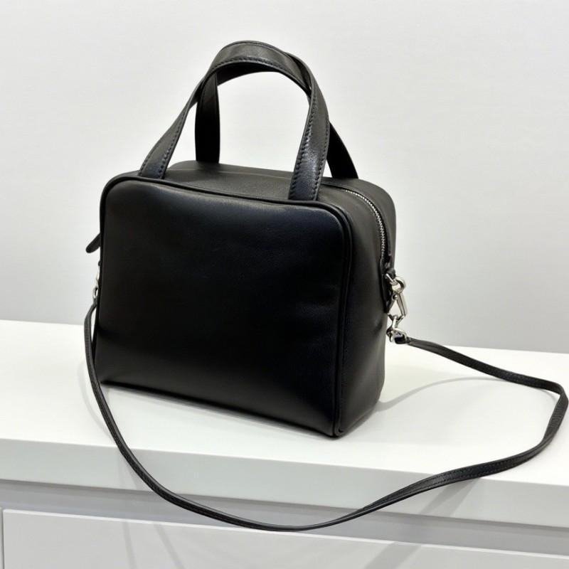 Minimalist Small Square Leather Crossbody Bag Genuine Lamb Skin Shoulder Women Daily Use