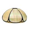 Retro Lamp Cover Feather Design 8" Yellow Stained Glass Lampshade - Perfect for Table, Floor Lamps & Chandeliers