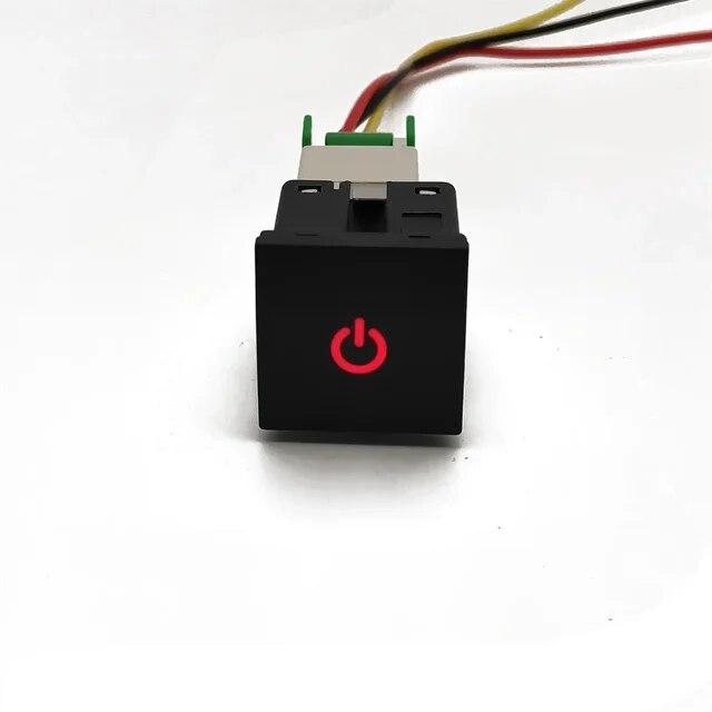 Car LED DRL Light Packing Radar Power On Off Camera Mirror heating Exhaust Switch Button For VW Golf 6 Jetta 5 MK5 EOS Scirocco