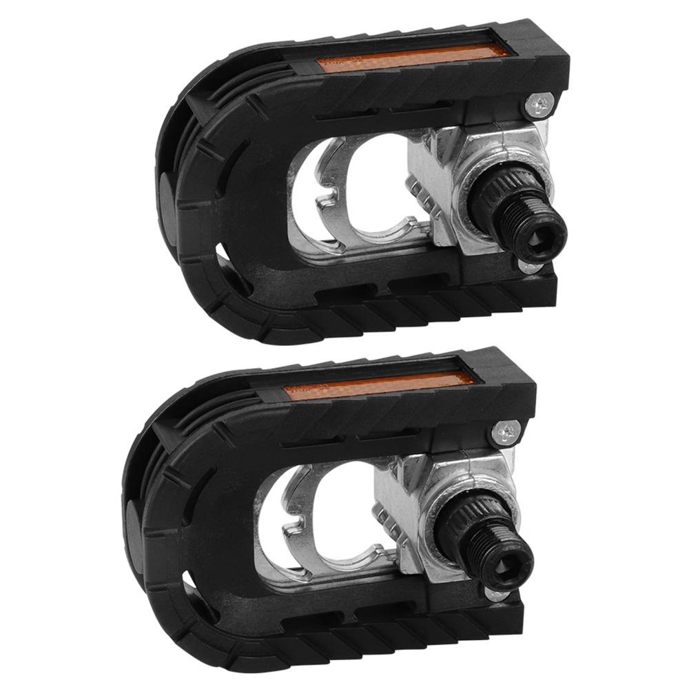 1 Pair Aluminum Alloy Folding Bike Pedals Foldable Cycling Pedals Bicycle Pedals  for Bike Riding