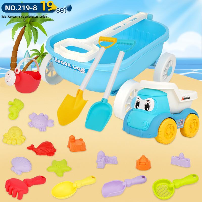 Children's Beach Sand Toy Set with Trolley