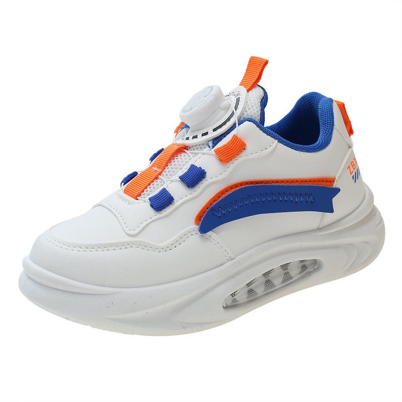 New Style Children's Student Sports White Running Shoes Korean Style All-match Sports Shoes