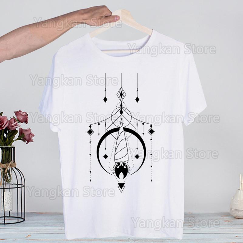 Hollow Knight Ghost Knight Game Skull T Shirt Fashion Tshirt Summer Mens Novelty Short Sleeve T-shirt Men Funny Tops