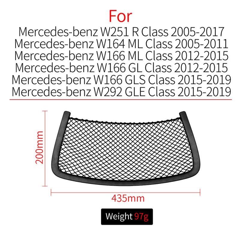 For Mercedes W164 W166 W251 Car Seat Back Panel Leather Backrest Storage Pocket Cover Accessory For Benz ML GL R GLE GLS Class
