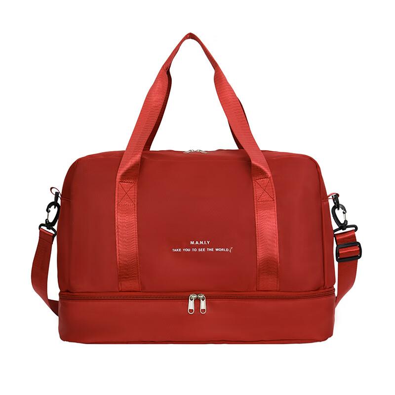 ZY Women s Large Capacity Sports Casual Fitness Handbag with Shoe Compartment