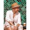 Men's Linen Long Sleeve T-shirt Loose Undershirt Solid Color Long Sleeve Cotton Linen Shirt Men