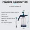 2L Handdrucksprüher Tragbare Desinfektionswassersprüher Luftpumpenflasche Gartendesinfektion Bewässerungskanne