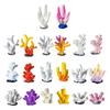 10pack Aquariums Artificial Corals Ornaments Colorful Corals Reef Decorations Polyresin Corals Accessories