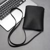 Kvinner Lær Liten Crossbody Veske Svart Mobiltelefonveske Lett Mote Skulderveske Damer Reisepung