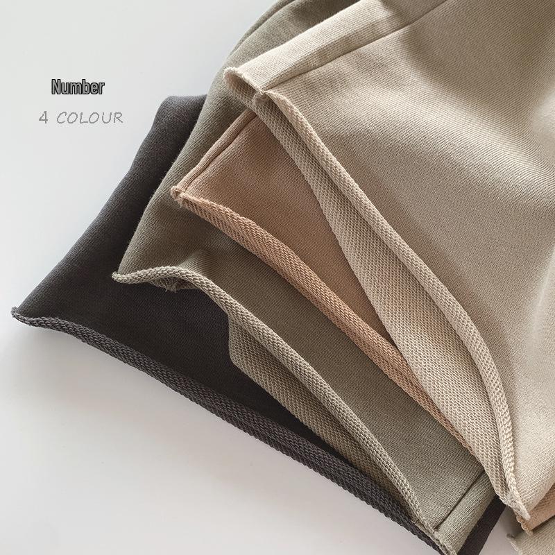 Kids' Summer Cotton-Feel Shorts - Lightweight, Versatile Straight-Leg Sweatpants for Boys & Girls, Korean Style