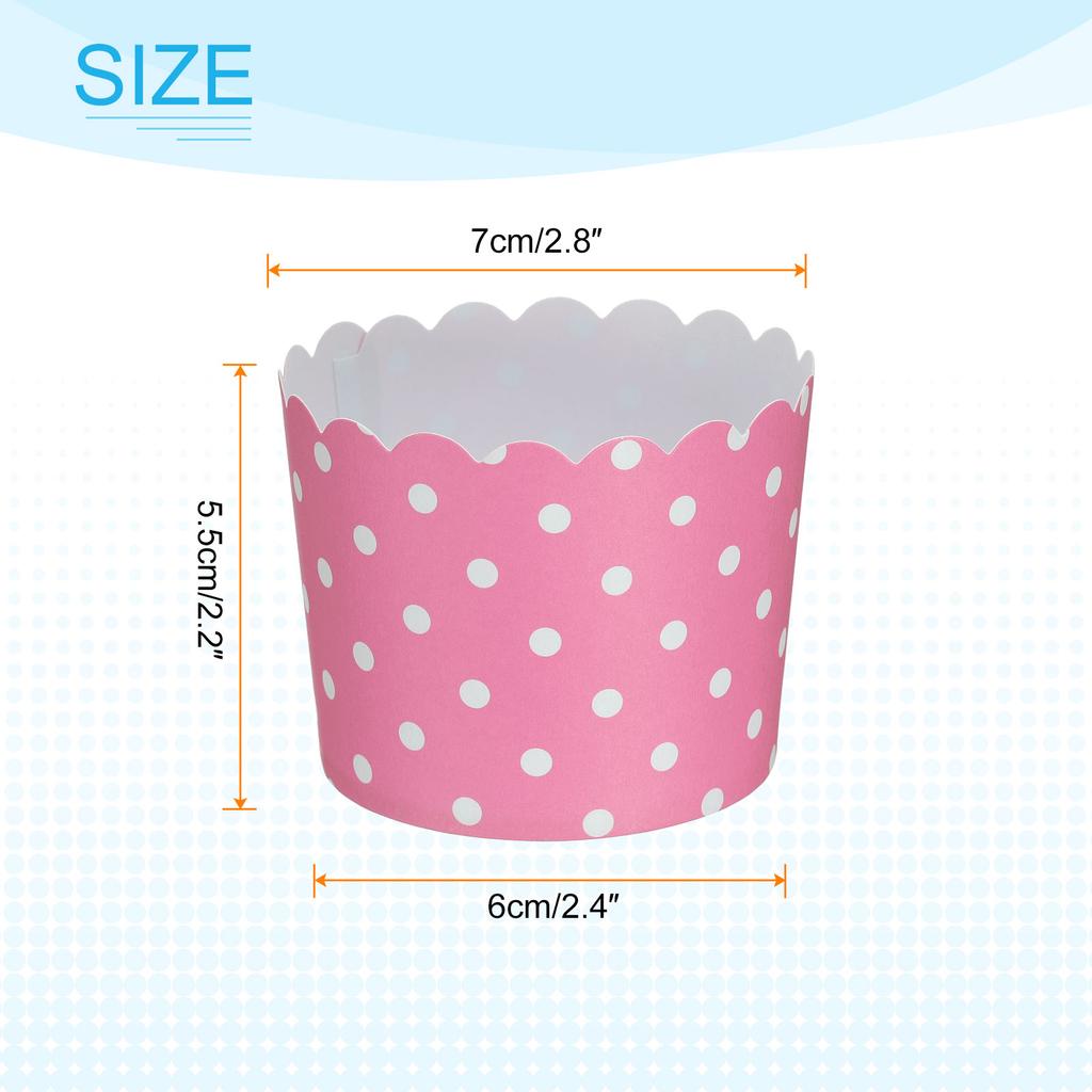 50/100/150pcs Cupcake Wrapper Paper Baking Cup Cupcake Liners 6oz Cake Cups Candy Cups Paper for Party Birthday Favor DIY