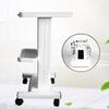 110V White Salon Trolley Beauty Salon Trolley Cart, Beauty Salon Rolling Cart Stand Roller Trolley with Sockets For Beauty Salon