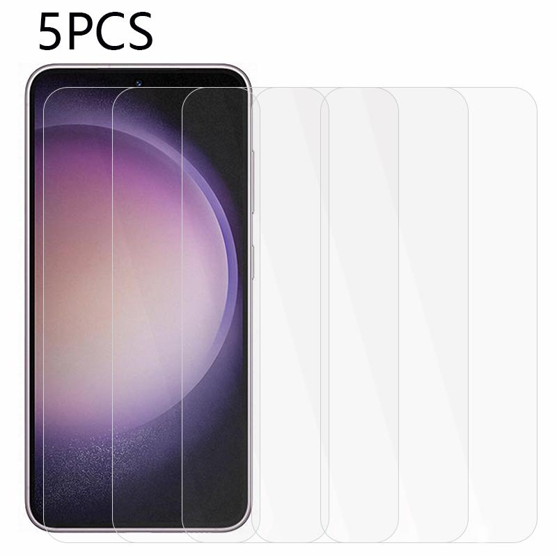 

5PCS Tempered Glass Film for Samsung Galaxy S23 FE,High Definition Phone Screen Protector Type A