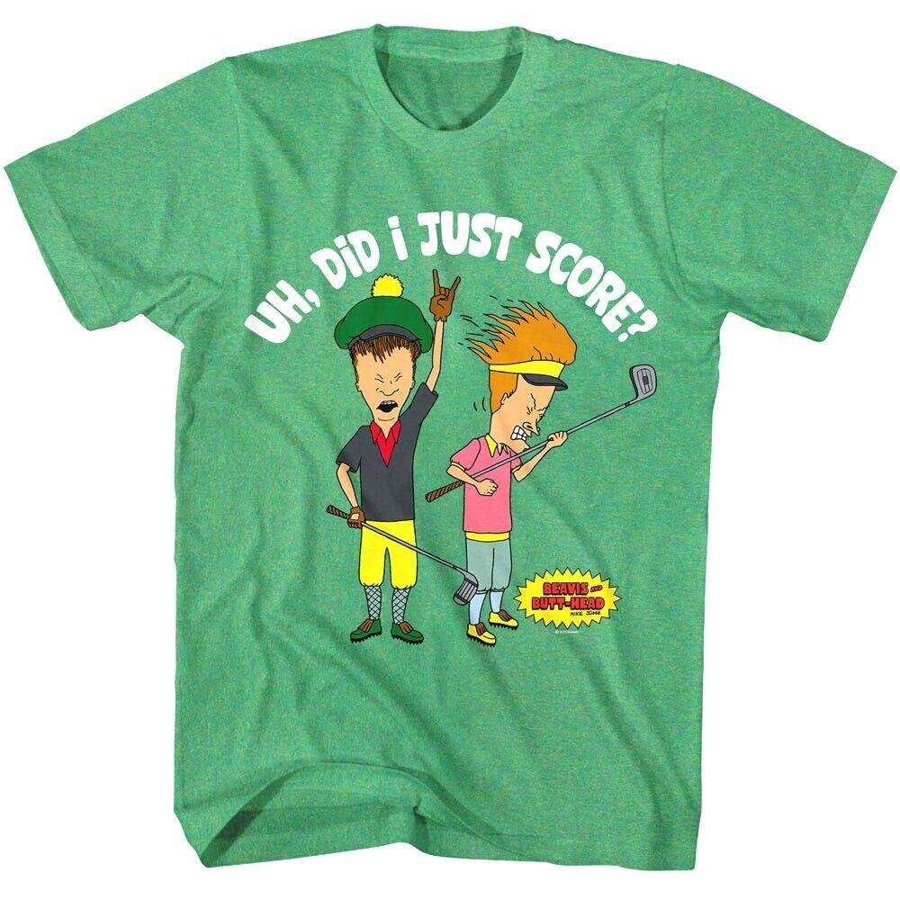 Beavis and Butthead Did I Just Score Golf Men T Shirt M