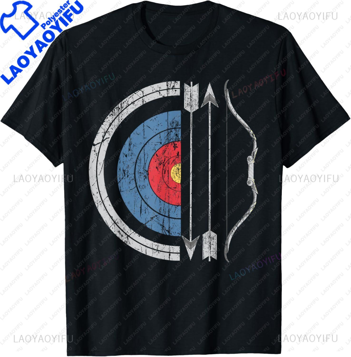 Archery Target Bow and Arrow MarksUnisex Quiver for Archers TShirt Unisex Summer Streetwear Tops Unisexs T Shirt Camiseta Hombre S