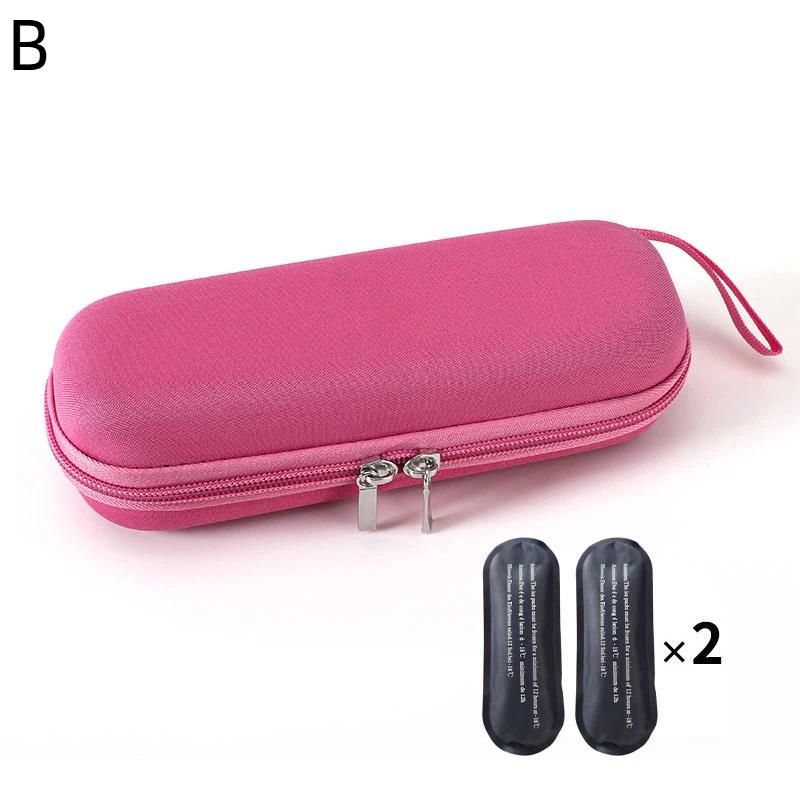 Insulin Medication Travel Cooler with Two Ice Packs for Safe and Efficient Temperature Maintenance