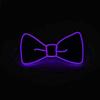 [YUANT] LED Bow Tie, Light-Up Bow Tie, Glowing LED Bow Tie, Adjustable EL Wire LED Light-Up Glowing Bow Tie (Purple)