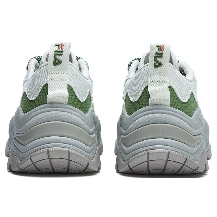 Fila Sofia Canvas Fishbone Shoes Simple Comfortable Low Top Sneakers Women Sneakers White Gray Green F12W321304FVE