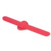 Magnetic Palette Wrist Bracelet Silicone Heart Shaped Slap Ring Magnetic Makeup Wrist Strap for Foundation Mixing Red
