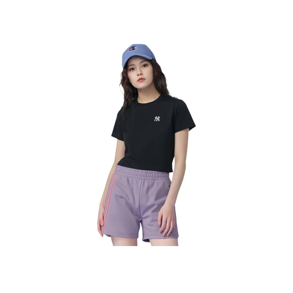 New MLB New York Yankees T Shirt Women's Black 3FTSB0153-50BKS