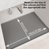 34" x 22" Under Sink Mat Silicone Sink Tray Multi-functional Pet Feeding Mat  for Kitchen Bathroom