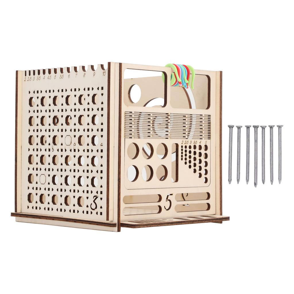 Wooden Yarn Bowl Multifunctional Unique Knitting Crochet Yarn Ball Bowl for Textile Crafts