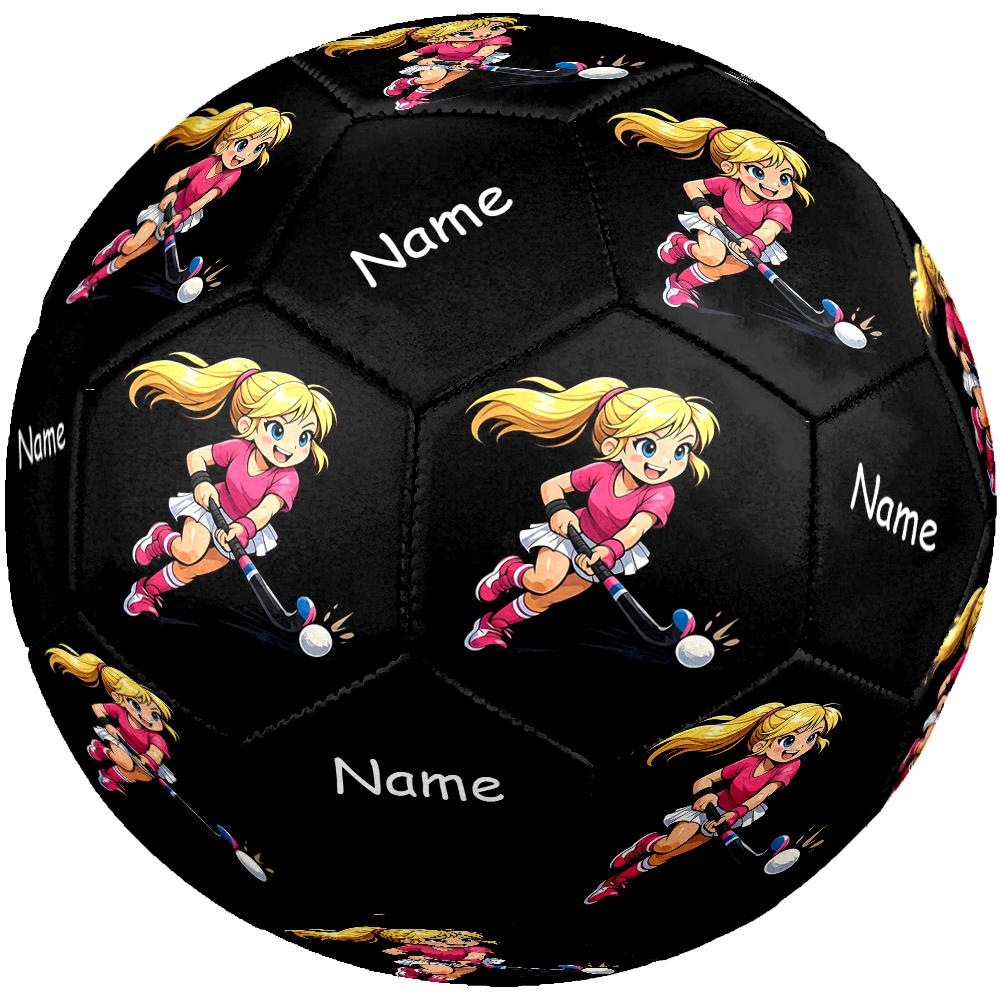 Custom Name hockey Theme Size 5 Soccer Ball, Suitable for Both Indoor and Outdoor Matches, a Gift Suitable for Everyone.