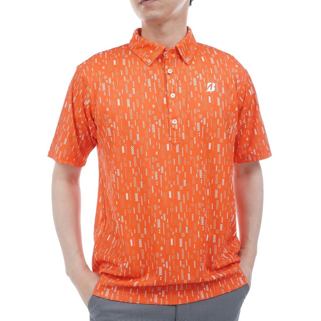 BRIDGESTONE Golf EGM07A Short Sleeve Button-Down Shirt