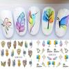 Nail Sticker Flower Water Transfer Nail Decal Wraps Nail Art Tips Manicure Decor