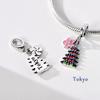 Fit Original Bracelet Charms Diy Copper Tokyo Paris Rome Vienna Constructions Charm Beads Spring Festival Jewelry Gift