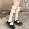 Cute Japanese Style JK Lace Calf Socks for Women | Bowknot Knee High Lolita Socks
