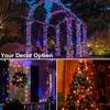 Christmas Decoration Garland LED String Light Built-in Large Capacity Battery Outdoor Waterproof Solar Garden Lamp