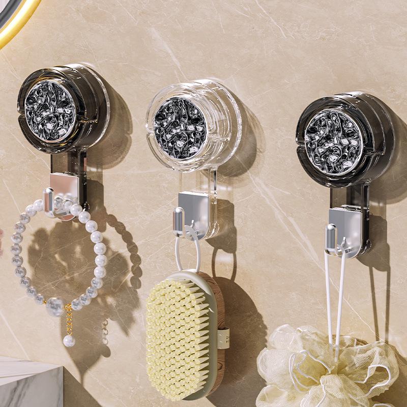 Strong Vacuum Suction Cup Hook - No-Drill, Heavy-Duty Adhesive for Kitchen, Bathroom, or Door.