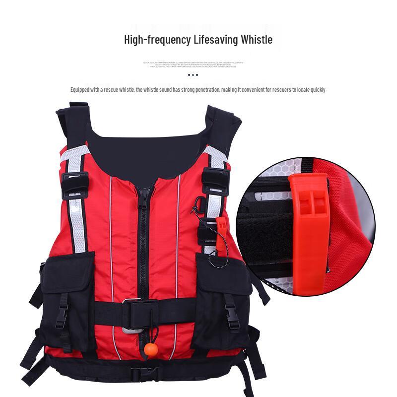 Red Thickened Maritime Rescue Life Vest